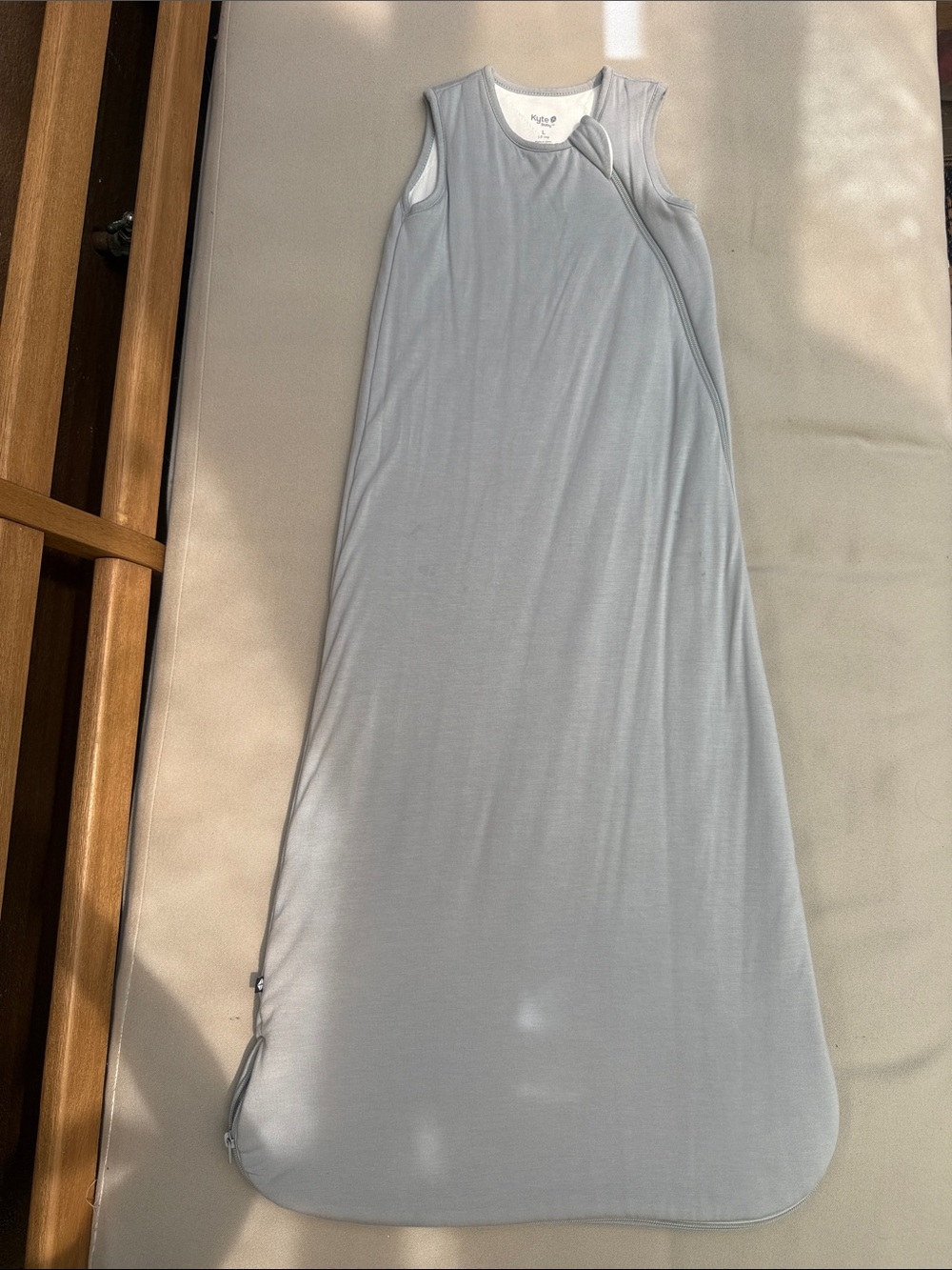 Kyte BABY Soft Gray Sleeveless Zip Sleep Sack